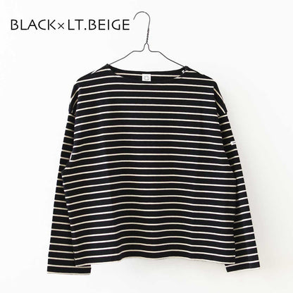 ORCIVAL [オーチバル・オーシバル] W BOAT NECK LONG SLEEVE T-shrts [OR-C554TBD] ボートネックロングスリーブTシャツ・ボーダー・ボーダーカットソー・ボーダーTシャツ・長袖Tシャツ・LADY'S [2026AW]