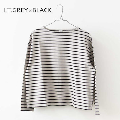 ORCIVAL [オーチバル・オーシバル] W BOAT NECK LONG SLEEVE T-shrts [OR-C554TBD] ボートネックロングスリーブTシャツ・ボーダー・ボーダーカットソー・ボーダーTシャツ・長袖Tシャツ・LADY'S [2026AW]