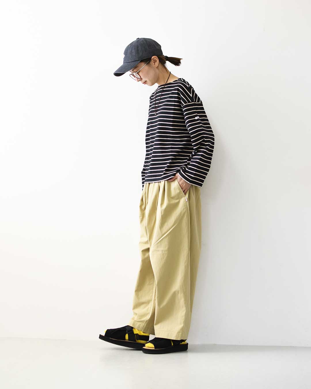 ORCIVAL [オーチバル・オーシバル] W BOAT NECK LONG SLEEVE T-shrts [OR-C554TBD] ボートネックロングスリーブTシャツ・ボーダー・ボーダーカットソー・ボーダーTシャツ・長袖Tシャツ・LADY'S [2026AW]
