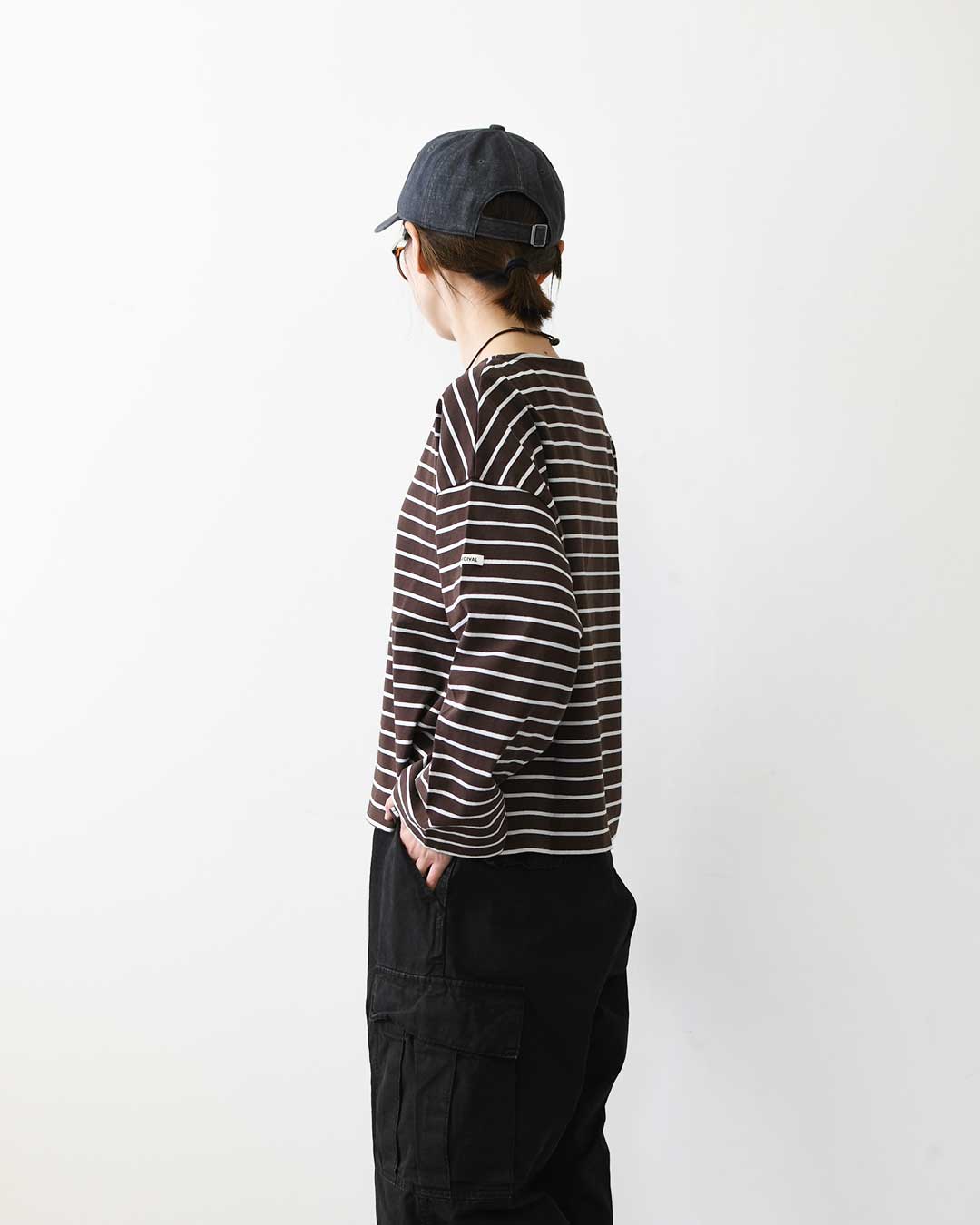 ORCIVAL [オーチバル・オーシバル] W BOAT NECK LONG SLEEVE T-shrts [OR-C554TBD] ボートネックロングスリーブTシャツ・ボーダー・ボーダーカットソー・ボーダーTシャツ・長袖Tシャツ・LADY'S [2026AW]