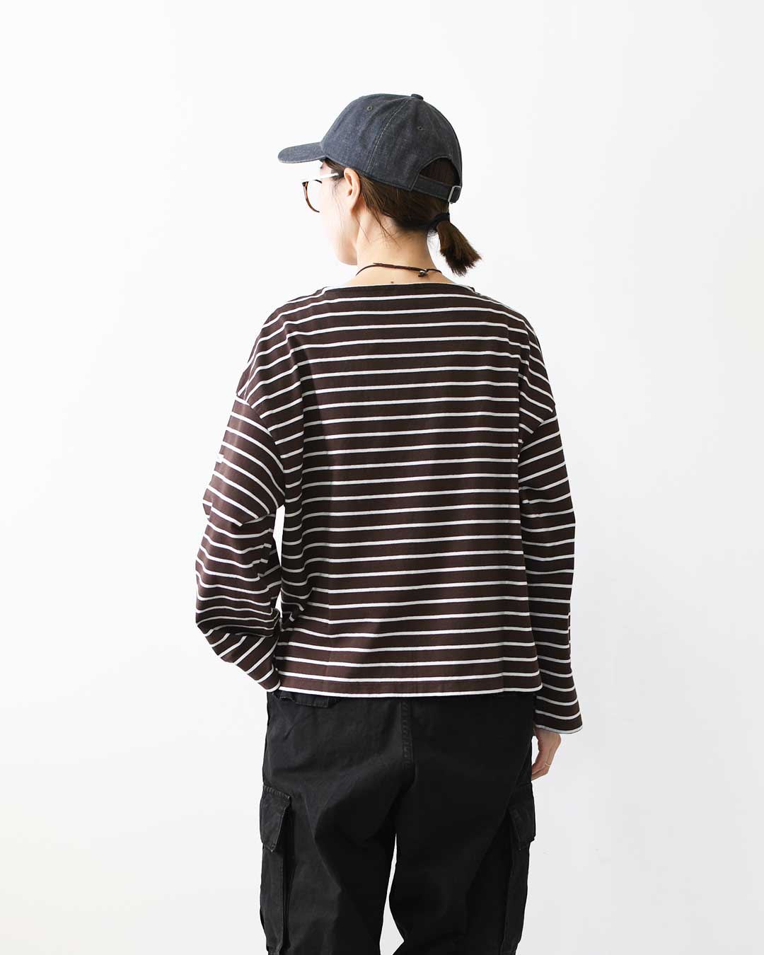 ORCIVAL [オーチバル・オーシバル] W BOAT NECK LONG SLEEVE T-shrts [OR-C554TBD] ボートネックロングスリーブTシャツ・ボーダー・ボーダーカットソー・ボーダーTシャツ・長袖Tシャツ・LADY'S [2026AW]