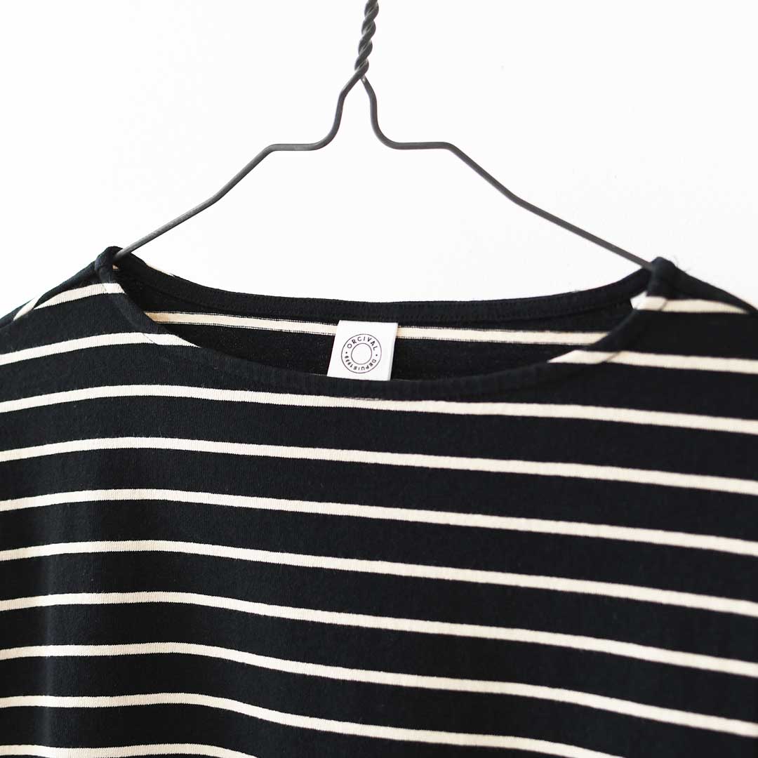 ORCIVAL [オーチバル・オーシバル] W BOAT NECK LONG SLEEVE T-shrts [OR-C554TBD] ボートネックロングスリーブTシャツ・ボーダー・ボーダーカットソー・ボーダーTシャツ・長袖Tシャツ・LADY'S [2026AW]