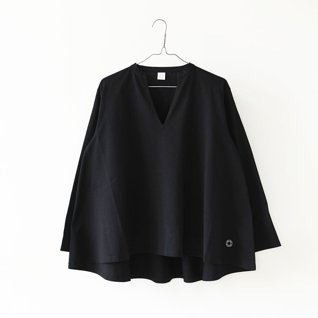 ORCIVAL [オーチバル・オーシバル] W A-LINE FLARE P.O. [OR-C0559JFD] Aラインフレアプルオーバー・コットンジャージー スキッパーネック長袖カットソー・長袖プルオーバー・LADY'S [2026AW]