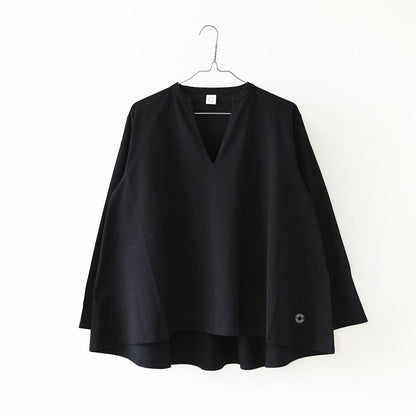 ORCIVAL [オーチバル・オーシバル] W A-LINE FLARE P.O. [OR-C0559JFD] Aラインフレアプルオーバー・コットンジャージー スキッパーネック長袖カットソー・長袖プルオーバー・LADY'S [2026AW]