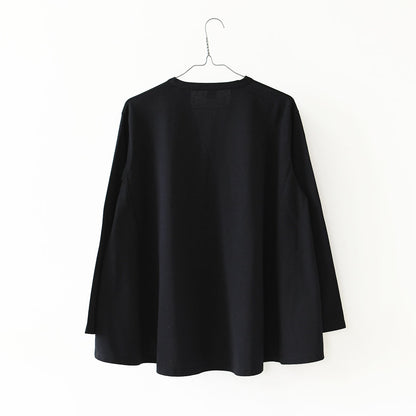 ORCIVAL [オーチバル・オーシバル] W A-LINE FLARE P.O. [OR-C0559JFD] Aラインフレアプルオーバー・コットンジャージー スキッパーネック長袖カットソー・長袖プルオーバー・LADY'S [2026AW]