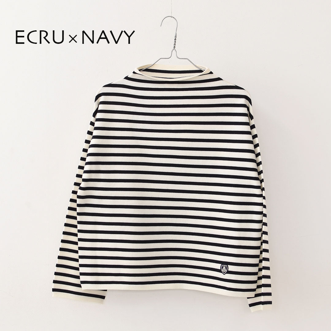 ORCIVAL [オーチバル・オーシバル] W MOCK NECK PULLOVER KNIT [OR-D0113CRA] モックネック プルオーバーニット・長袖プルオーバーニット・モックネック・ゆったりシルエット・ボーダー・LADY'S [2025AW]
