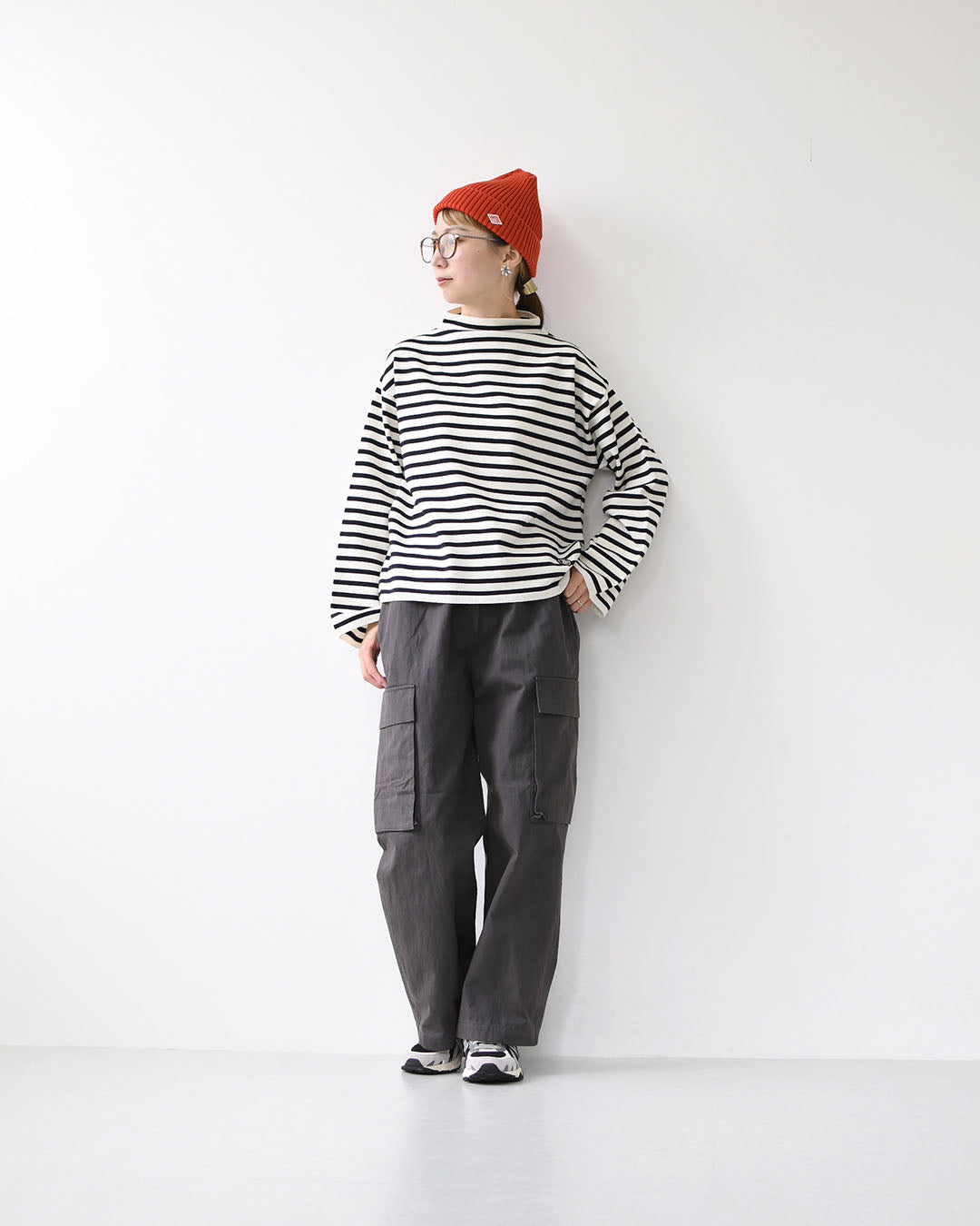 ORCIVAL [オーチバル・オーシバル] W MOCK NECK PULLOVER KNIT [OR-D0113CRA] モックネック プルオーバーニット・長袖プルオーバーニット・モックネック・ゆったりシルエット・ボーダー・LADY'S [2025AW]