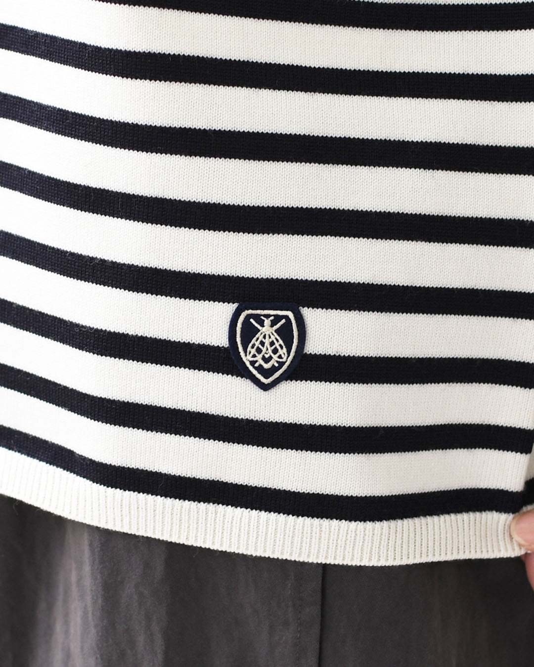 ORCIVAL [オーチバル・オーシバル] W MOCK NECK PULLOVER KNIT [OR-D0113CRA] モックネック プルオーバーニット・長袖プルオーバーニット・モックネック・ゆったりシルエット・ボーダー・LADY'S [2025AW]