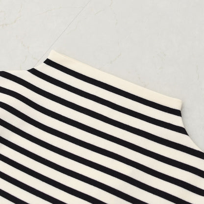 ORCIVAL [オーチバル・オーシバル] W MOCK NECK PULLOVER KNIT [OR-D0113CRA] モックネック プルオーバーニット・長袖プルオーバーニット・モックネック・ゆったりシルエット・ボーダー・LADY'S [2025AW]