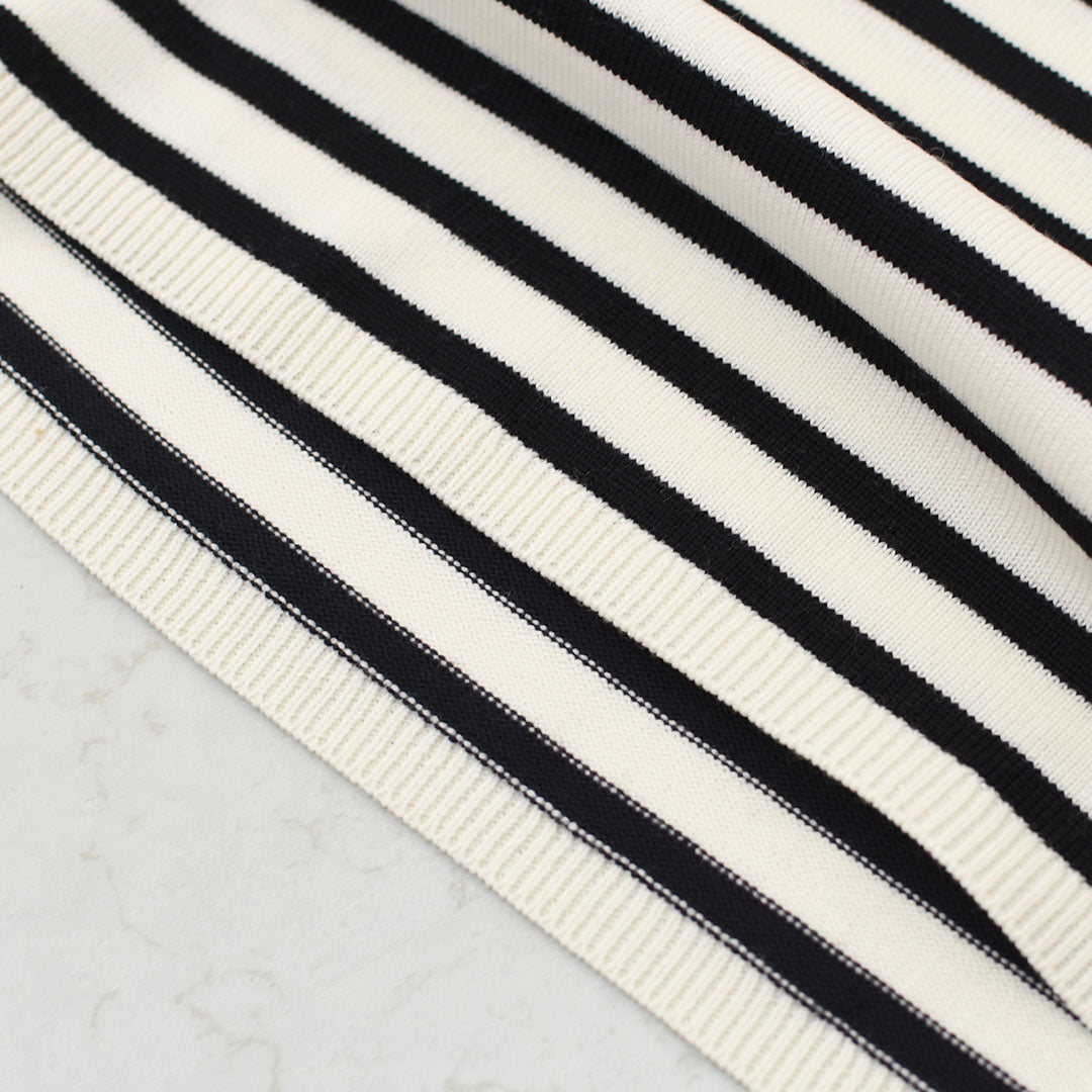 ORCIVAL [オーチバル・オーシバル] W MOCK NECK PULLOVER KNIT [OR-D0113CRA] モックネック プルオーバーニット・長袖プルオーバーニット・モックネック・ゆったりシルエット・ボーダー・LADY'S [2025AW]