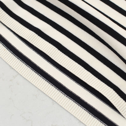 ORCIVAL [オーチバル・オーシバル] W MOCK NECK PULLOVER KNIT [OR-D0113CRA] モックネック プルオーバーニット・長袖プルオーバーニット・モックネック・ゆったりシルエット・ボーダー・LADY'S [2025AW]