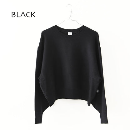 ORCIVAL [オーチバル・オーシバル] Wool Cotton 9G French Terry Knit [OR-D0119MON] ウールコットン9Gフレンチテリーニット・ニット・プルオーバーニット・ラウンドネック・ボリュームスリーブ・ドロップショルダー・LADY'S [2025AW]