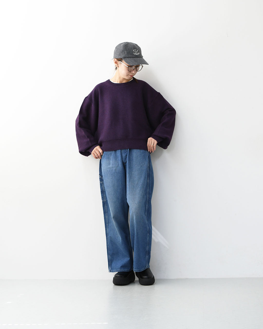 ORCIVAL [オーチバル・オーシバル] Wool Cotton 9G French Terry Knit [OR-D0119MON] ウールコットン9Gフレンチテリーニット・ニット・プルオーバーニット・ラウンドネック・ボリュームスリーブ・ドロップショルダー・LADY'S [2025AW]