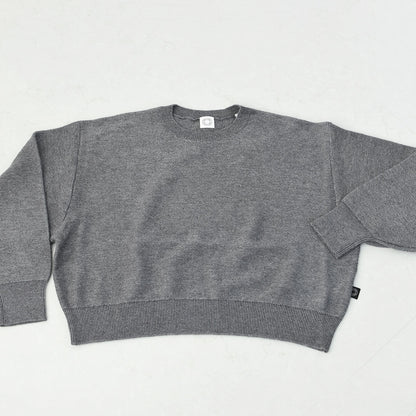 ORCIVAL [オーチバル・オーシバル] Wool Cotton 9G French Terry Knit [OR-D0119MON] ウールコットン9Gフレンチテリーニット・ニット・プルオーバーニット・ラウンドネック・ボリュームスリーブ・ドロップショルダー・LADY'S [2025AW]