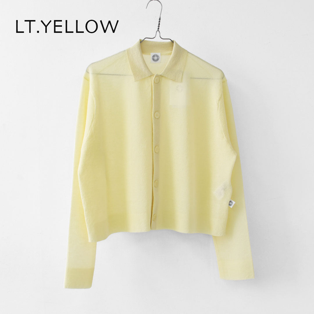 ORCIVAL [オーチバル・オーシバル] Collar Polo Knit Cardigan [OR-D0140WJQ] カラーポロニット・ニット・大きめ襟・レギュラーカラー・ドロップショルダー・ジャガード編み・キレイめ・LADY'S [2026SS]