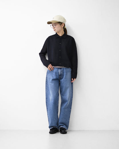 ORCIVAL [オーチバル・オーシバル] Collar Polo Knit Cardigan [OR-D0140WJQ] カラーポロニット・ニット・大きめ襟・レギュラーカラー・ドロップショルダー・ジャガード編み・キレイめ・LADY'S [2026SS]