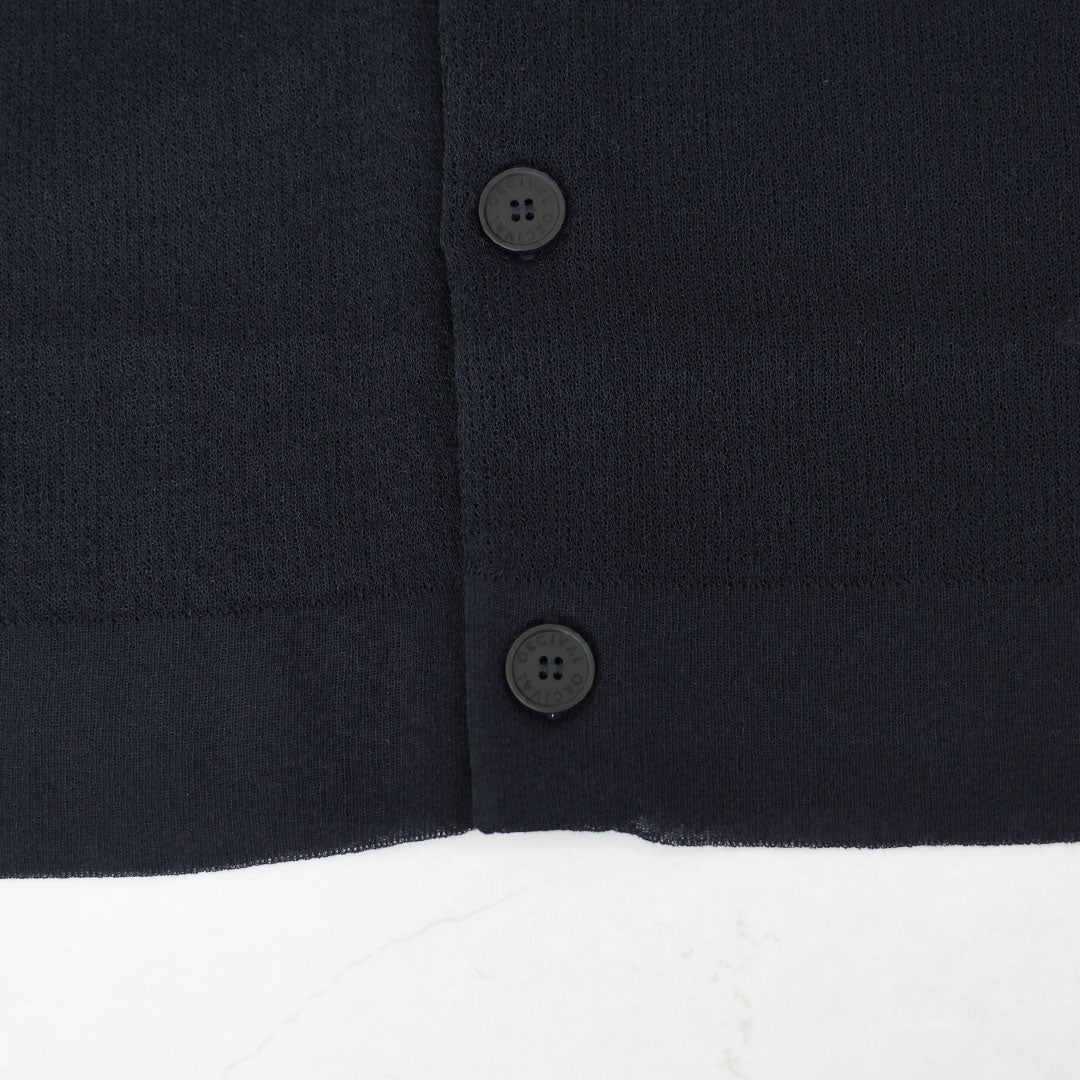 ORCIVAL [オーチバル・オーシバル] Collar Polo Knit Cardigan [OR-D0140WJQ] カラーポロニット・ニット・大きめ襟・レギュラーカラー・ドロップショルダー・ジャガード編み・キレイめ・LADY'S [2026SS]