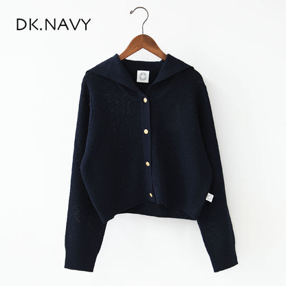 ORCIVAL [オーチバル・オーシバル] W Sailor Collar Knit Cardigan [OR-D0141SIN] セーラーカラーニットカーディガン・ニットカーディガン・セーラーカラー・カノコ編み・LADY'S [2026SS]