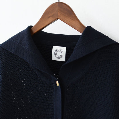 ORCIVAL [オーチバル・オーシバル] W Sailor Collar Knit Cardigan [OR-D0141SIN] セーラーカラーニットカーディガン・ニットカーディガン・セーラーカラー・カノコ編み・LADY'S [2026SS]