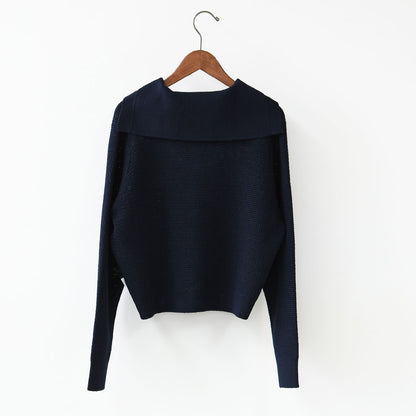 ORCIVAL [オーチバル・オーシバル] W Sailor Collar Knit Cardigan [OR-D0141SIN] セーラーカラーニットカーディガン・ニットカーディガン・セーラーカラー・カノコ編み・LADY'S [2026SS]