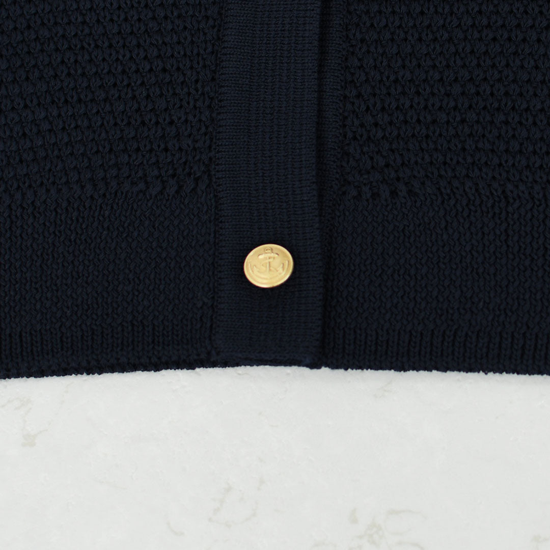 ORCIVAL [オーチバル・オーシバル] W Sailor Collar Knit Cardigan [OR-D0141SIN] セーラーカラーニットカーディガン・ニットカーディガン・セーラーカラー・カノコ編み・LADY'S [2026SS]