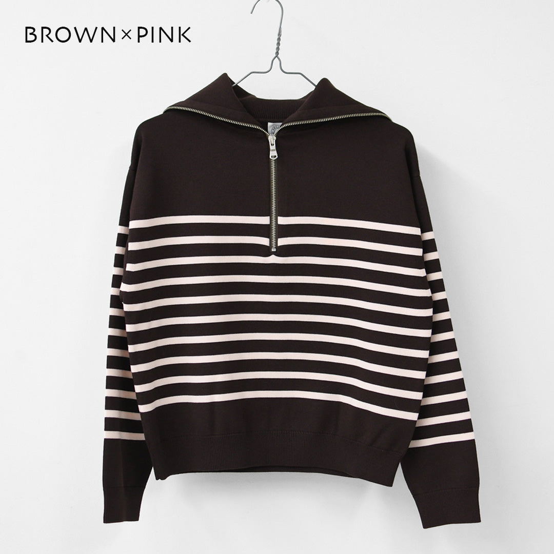 ORCIVAL [オーチバル・オーシバル] PLATING STRIPE SAILOR COLLAR PULLOVER [OR-D0146CRA] プレーティング ストライプセーラ―カラープルオーバー・セーラーニット・長袖プルオーバー・LADY'S [2026AW]