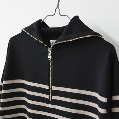 ORCIVAL [オーチバル・オーシバル] PLATING STRIPE SAILOR COLLAR PULLOVER [OR-D0146CRA] プレーティング ストライプセーラ―カラープルオーバー・セーラーニット・長袖プルオーバー・LADY'S [2026AW]