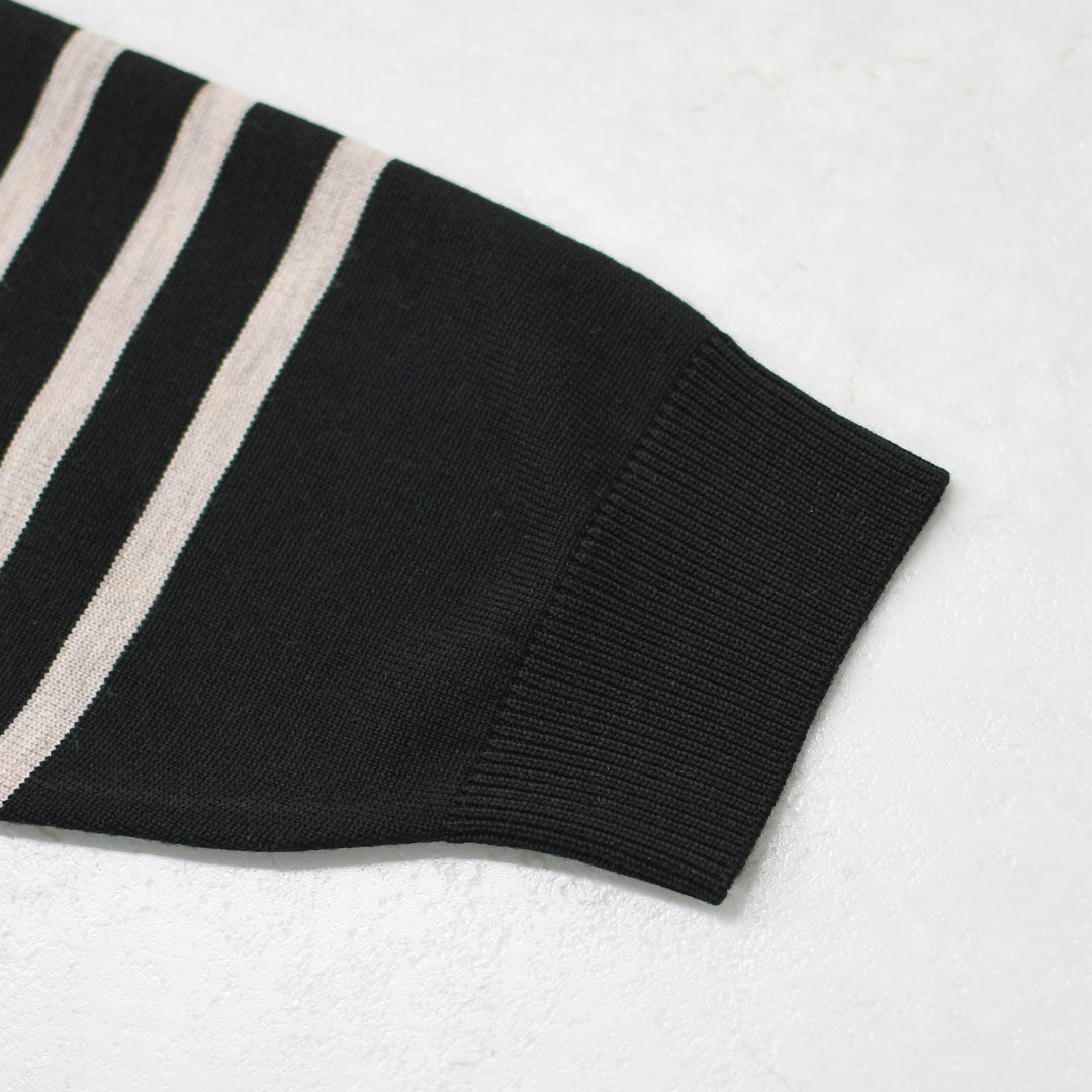 ORCIVAL [オーチバル・オーシバル] PLATING STRIPE SAILOR COLLAR PULLOVER [OR-D0146CRA] プレーティング ストライプセーラ―カラープルオーバー・セーラーニット・長袖プルオーバー・LADY'S [2026AW]