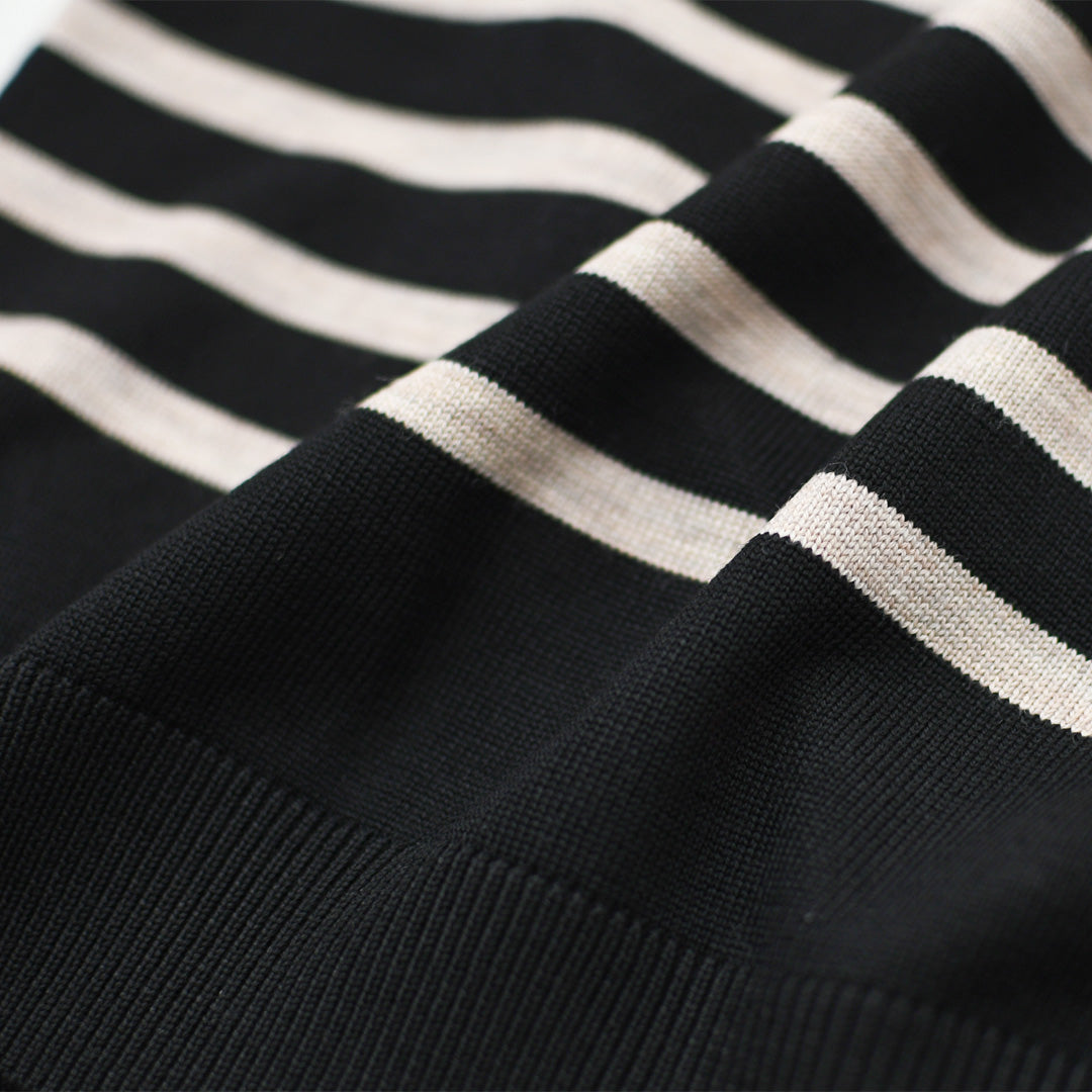 ORCIVAL [オーチバル・オーシバル] PLATING STRIPE SAILOR COLLAR PULLOVER [OR-D0146CRA] プレーティング ストライプセーラ―カラープルオーバー・セーラーニット・長袖プルオーバー・LADY'S [2026AW]