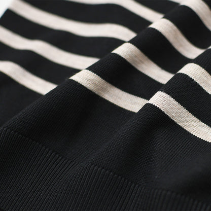 ORCIVAL [オーチバル・オーシバル] PLATING STRIPE SAILOR COLLAR PULLOVER [OR-D0146CRA] プレーティング ストライプセーラ―カラープルオーバー・セーラーニット・長袖プルオーバー・LADY'S [2026AW]