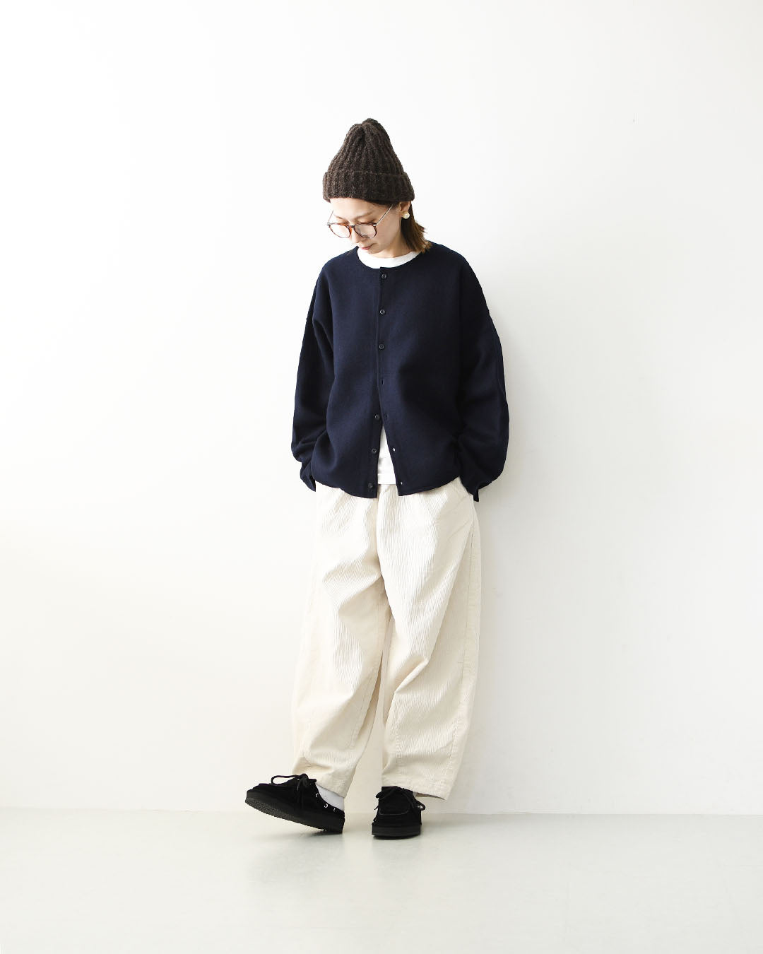 ORCIVAL [オーチバル・オーシバル] W Wool Jersey Cardigan [OR-D0150KKW] ウールジャージー カーディガン・ニットカーディガン・LADY'S [2026AW]