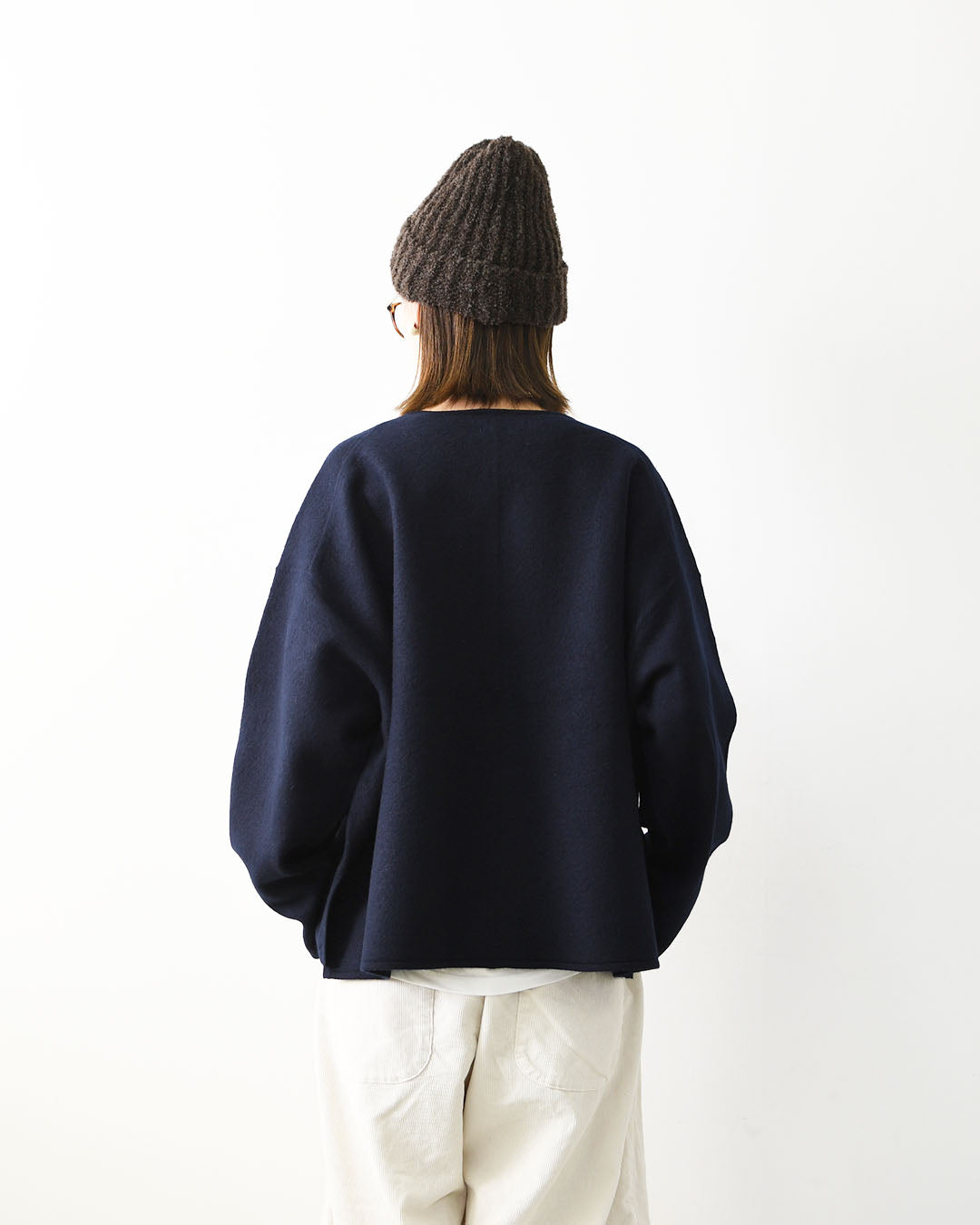 ORCIVAL [オーチバル・オーシバル] W Wool Jersey Cardigan [OR-D0150KKW] ウールジャージー カーディガン・ニットカーディガン・LADY'S [2026AW]