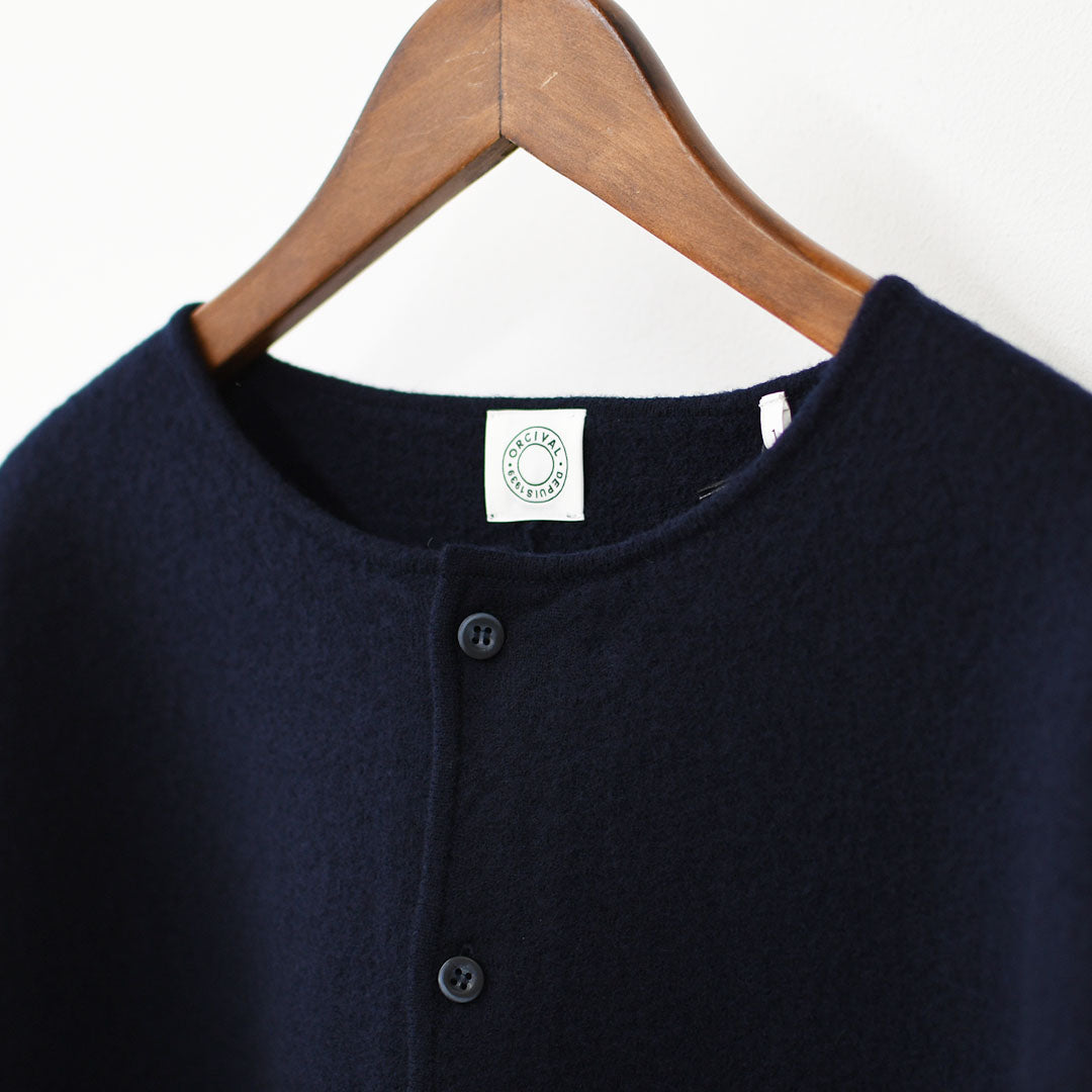 ORCIVAL [オーチバル・オーシバル] W Wool Jersey Cardigan [OR-D0150KKW] ウールジャージー カーディガン・ニットカーディガン・LADY'S [2026AW]