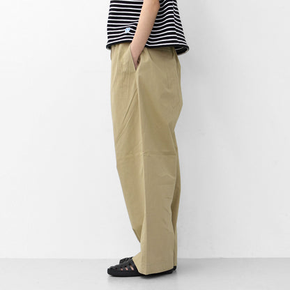ORCIVAL [オーチバル・オーシバル] W COTTON NYLON WIDE EASY PANTS [OR-E0198CNB] コットンナイロン ワイドイージーパンツ [2025SS]