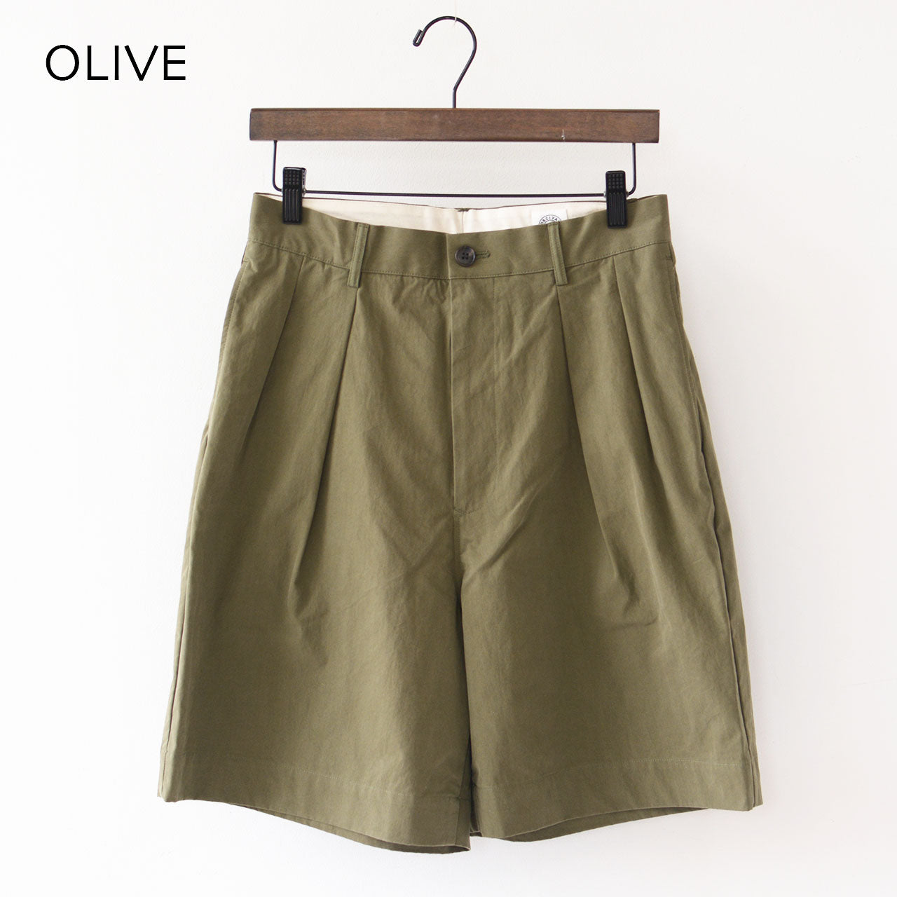 ORCIVAL [オーチバル・オーシバル] W TUCK SHORT TROUSERS [OR-E0200CNB] タックショートトラウザーズ [2024SS]