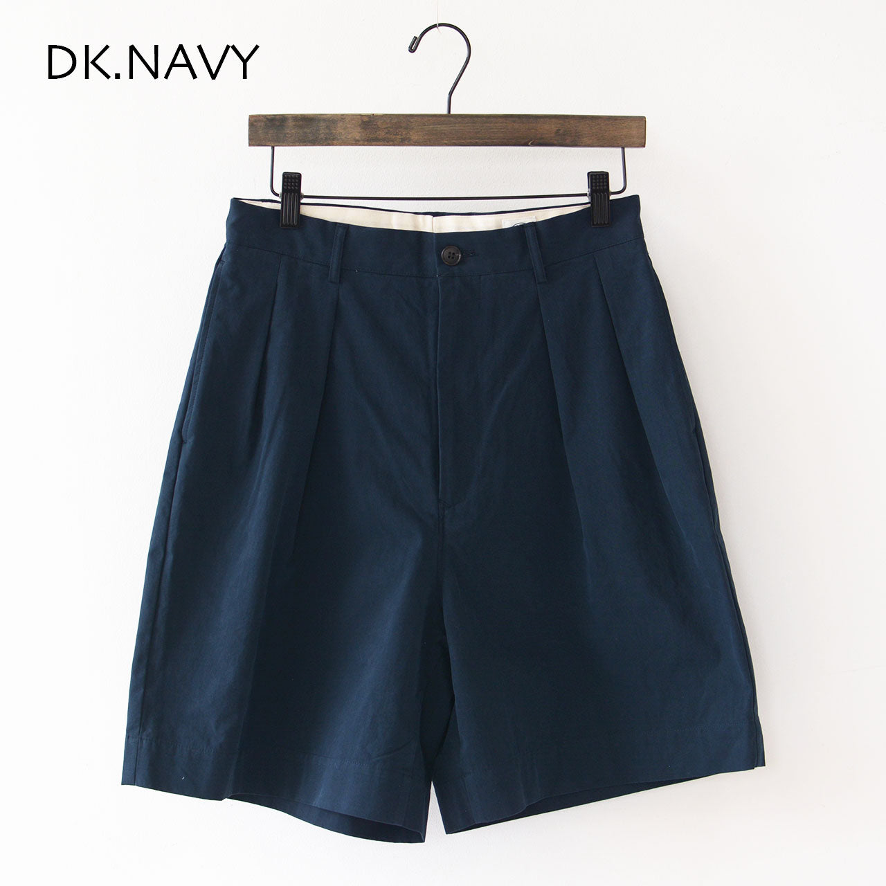 ORCIVAL [オーチバル・オーシバル] W TUCK SHORT TROUSERS [OR-E0200CNB] タックショートトラウザーズ [2024SS]