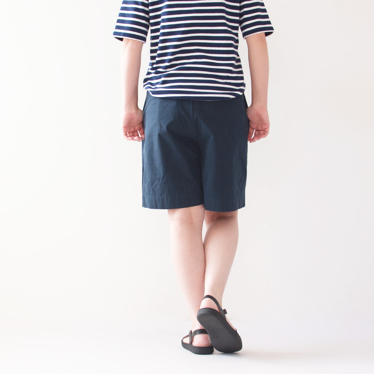 ORCIVAL [オーチバル・オーシバル] W TUCK SHORT TROUSERS [OR-E0200CNB] タックショートトラウザーズ [2024SS]