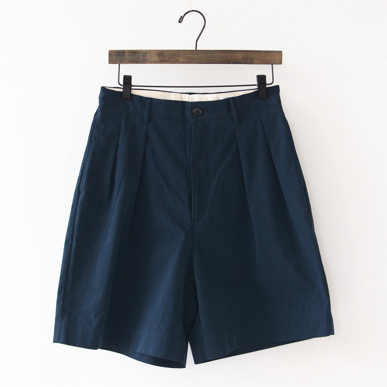 ORCIVAL [オーチバル・オーシバル] W TUCK SHORT TROUSERS [OR-E0200CNB] タックショートトラウザーズ [2024SS]