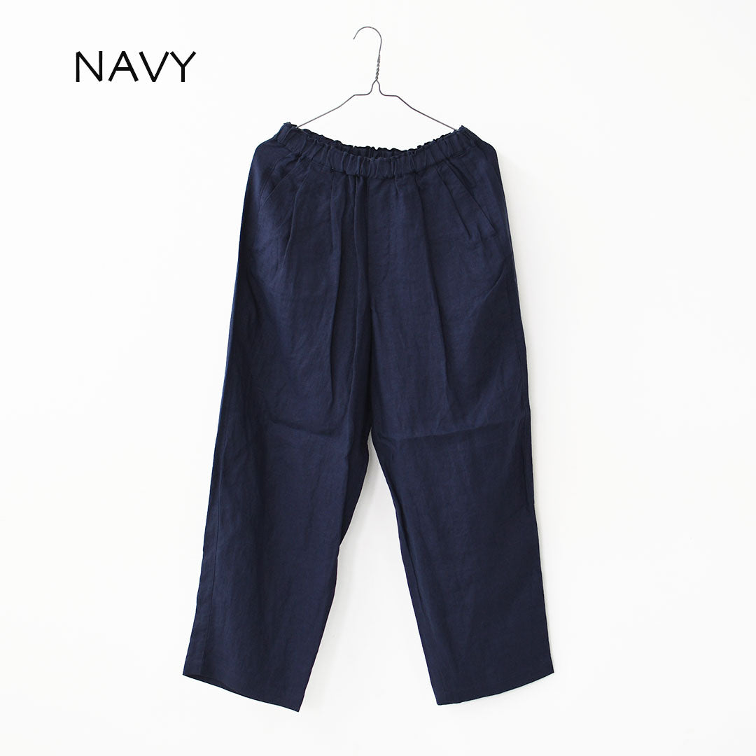 ORCIVAL [オーチバル・オーシバル] W Linen Easy Pants [OR-E0300YLM] リネンイージーパンツ・イージーパンツ・リネンバレルパンツ・バレルパンツ・ゆったりシルエット・LADY'S [2026SS]