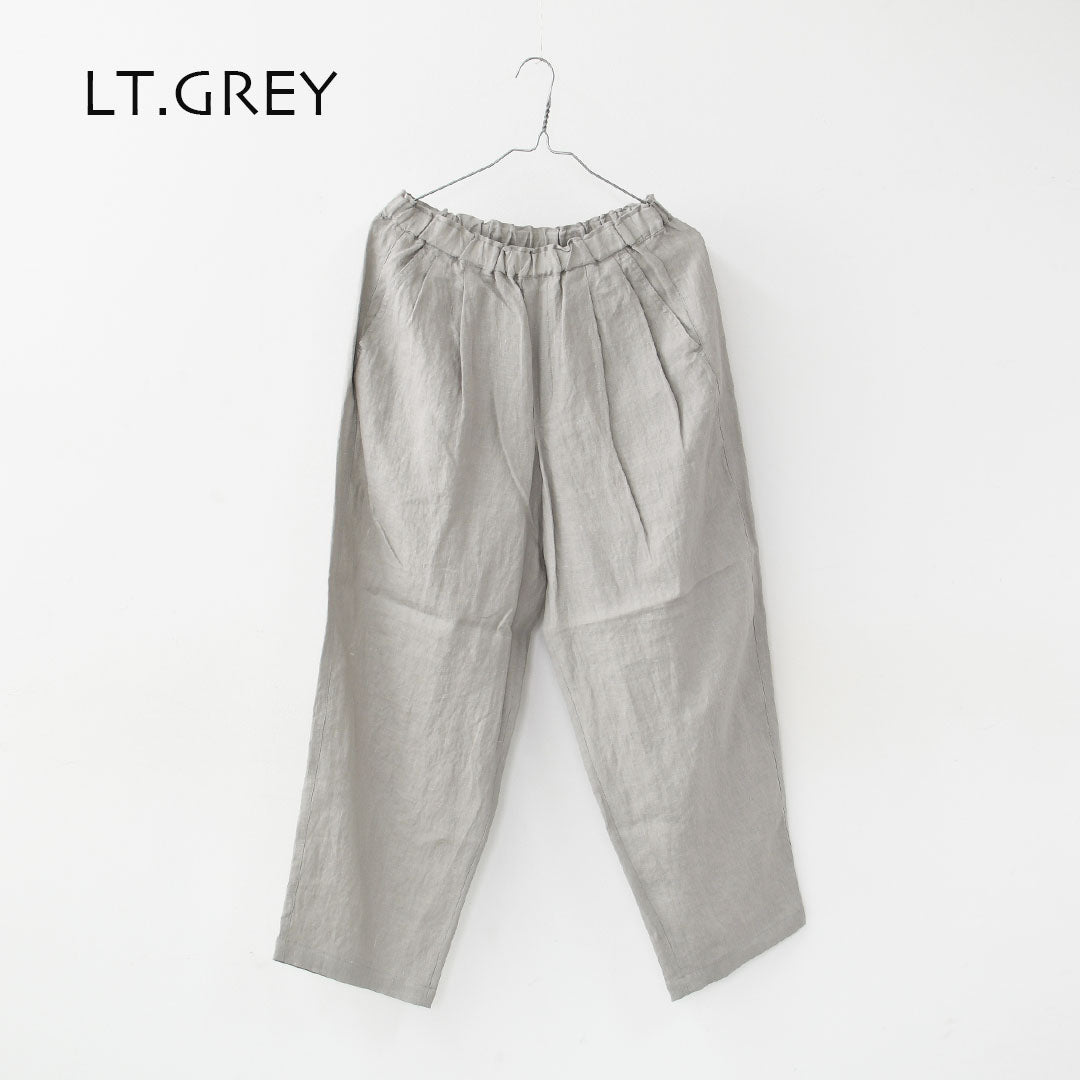 ORCIVAL [オーチバル・オーシバル] W Linen Easy Pants [OR-E0300YLM] リネンイージーパンツ・イージーパンツ・リネンバレルパンツ・バレルパンツ・ゆったりシルエット・LADY'S [2026SS]
