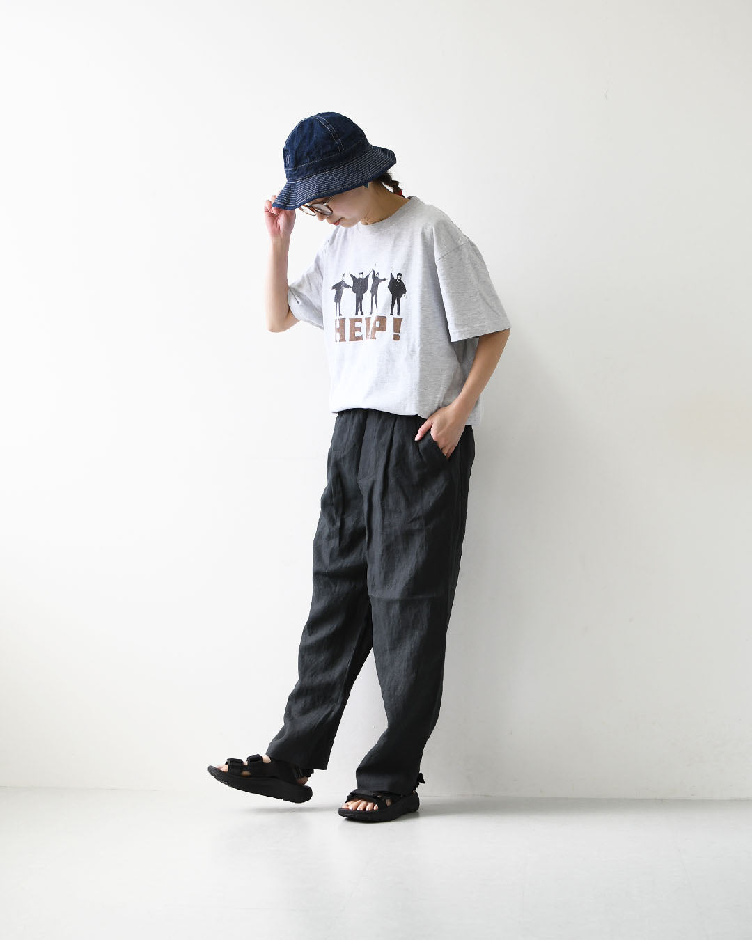 ORCIVAL [オーチバル・オーシバル] W Linen Easy Pants [OR-E0300YLM] リネンイージーパンツ・イージーパンツ・リネンバレルパンツ・バレルパンツ・ゆったりシルエット・LADY'S [2026SS]