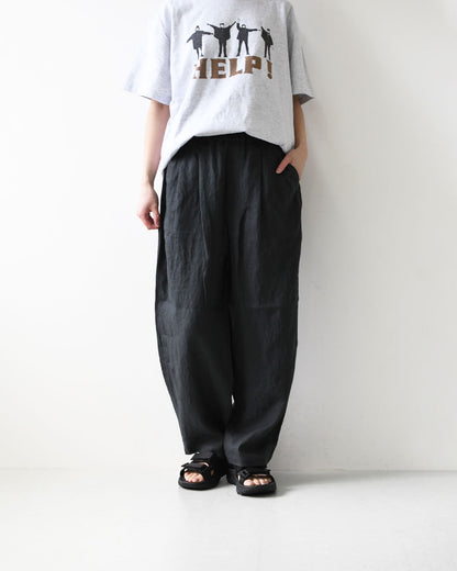 ORCIVAL [オーチバル・オーシバル] W Linen Easy Pants [OR-E0300YLM] リネンイージーパンツ・イージーパンツ・リネンバレルパンツ・バレルパンツ・ゆったりシルエット・LADY'S [2026SS]