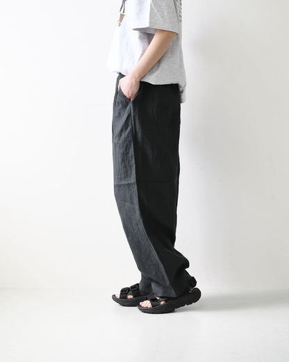 ORCIVAL [オーチバル・オーシバル] W Linen Easy Pants [OR-E0300YLM] リネンイージーパンツ・イージーパンツ・リネンバレルパンツ・バレルパンツ・ゆったりシルエット・LADY'S [2026SS]