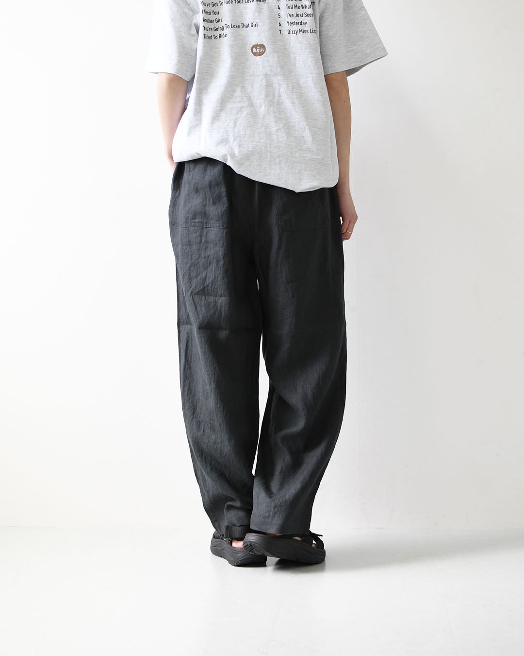 ORCIVAL [オーチバル・オーシバル] W Linen Easy Pants [OR-E0300YLM] リネンイージーパンツ・イージーパンツ・リネンバレルパンツ・バレルパンツ・ゆったりシルエット・LADY'S [2026SS]