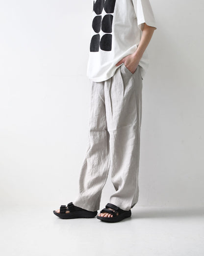 ORCIVAL [オーチバル・オーシバル] W Linen Easy Pants [OR-E0300YLM] リネンイージーパンツ・イージーパンツ・リネンバレルパンツ・バレルパンツ・ゆったりシルエット・LADY'S [2026SS]