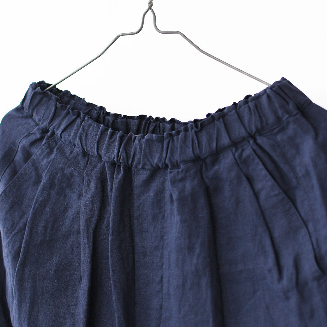 ORCIVAL [オーチバル・オーシバル] W Linen Easy Pants [OR-E0300YLM] リネンイージーパンツ・イージーパンツ・リネンバレルパンツ・バレルパンツ・ゆったりシルエット・LADY'S [2026SS]