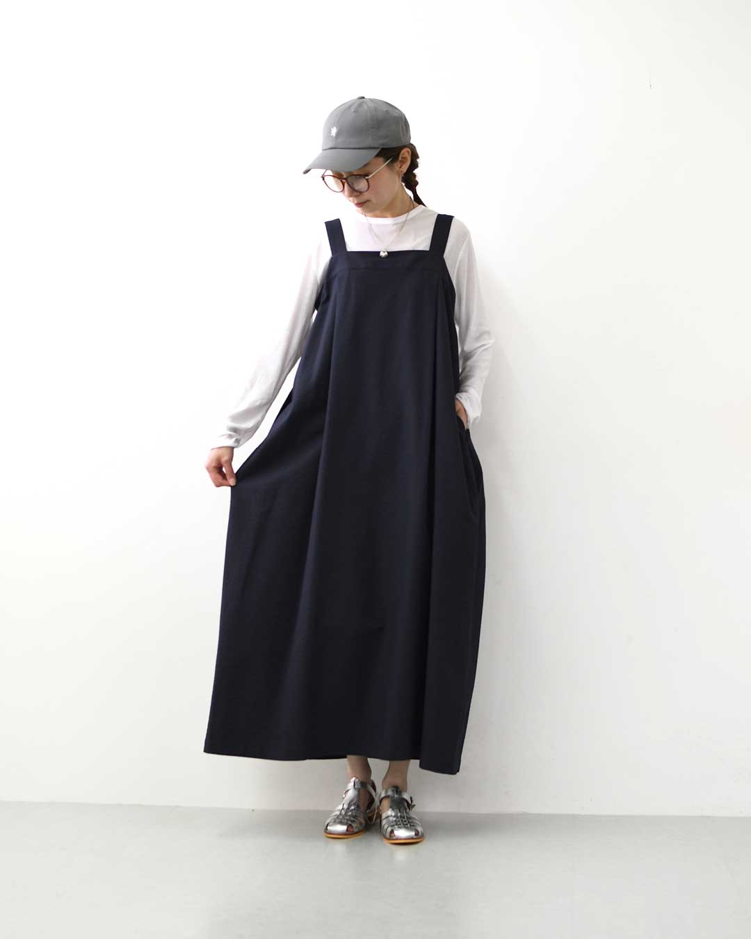 ORCIVAL [オーチバル・オーシバル] Sucker Adjustable Dress [OR-G0117PCS] サッカーアジャスタブルドレス・ワンピース・アジャスター付き・サッカー素材・シボ感・LADY'S [2026SS]