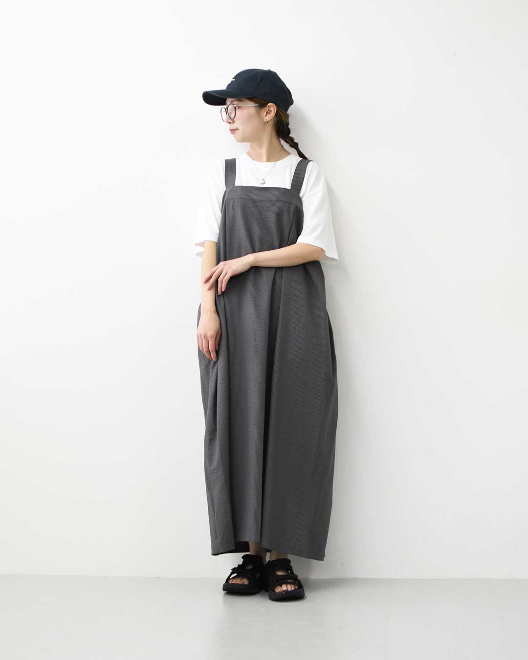ORCIVAL [オーチバル・オーシバル] Sucker Adjustable Dress [OR-G0117PCS] サッカーアジャスタブルドレス・ワンピース・アジャスター付き・サッカー素材・シボ感・LADY'S [2026SS]
