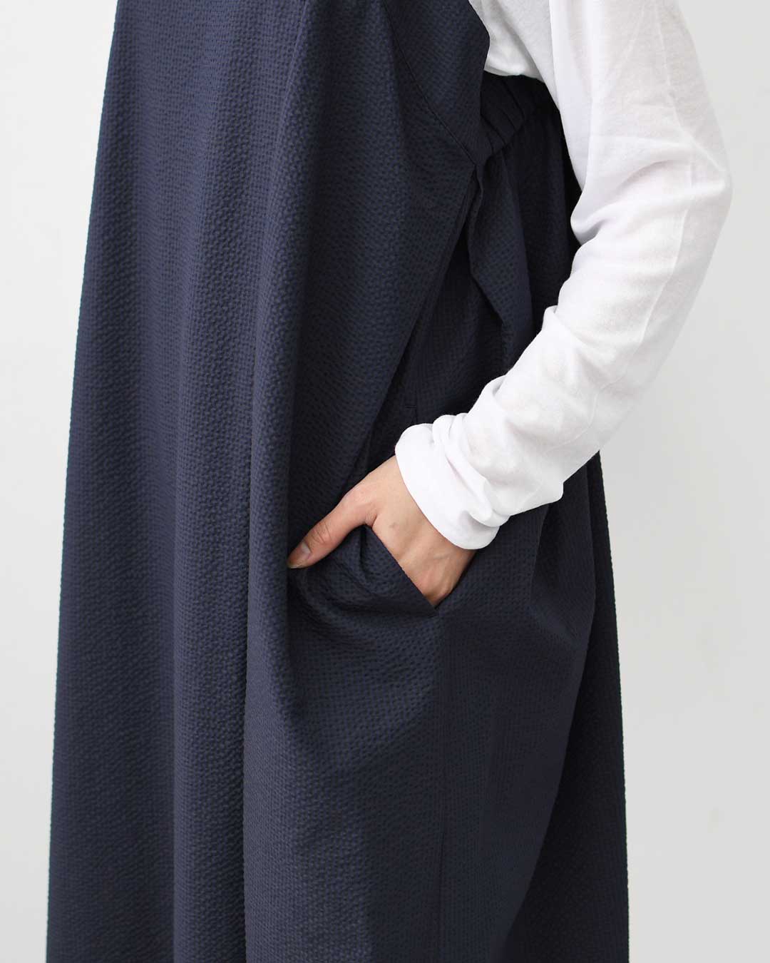 ORCIVAL [オーチバル・オーシバル] Sucker Adjustable Dress [OR-G0117PCS] サッカーアジャスタブルドレス・ワンピース・アジャスター付き・サッカー素材・シボ感・LADY'S [2026SS]