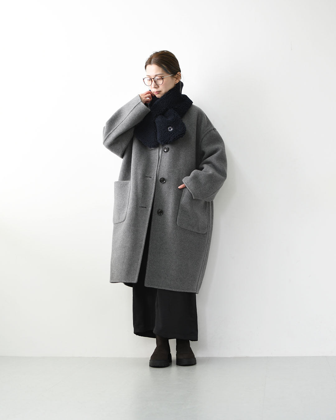 ORCIVAL [オーチバル・オーシバル] WOOL BOA SCARF [OR-H0262 NWB] ウールボアスカーフ・マフラー・ネックウォーマー・防寒・ウインターアイテム・ギフト・プレゼント・LADY'S [2025AW]